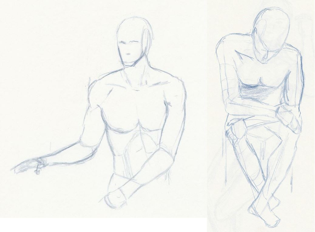 Life drawing  #1, Life model - DUFO's artwork