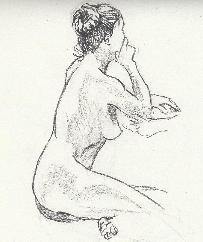 Life drawing  #15, Life model - DUFO's artwork