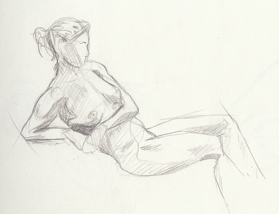 Life drawing  #18, Life model - DUFO's artwork