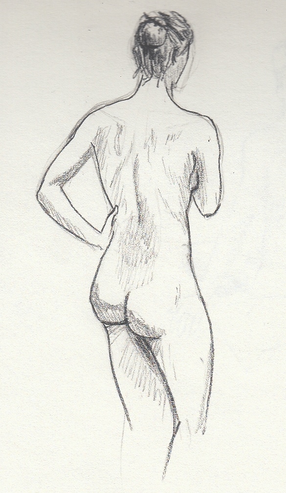 Life drawing  #19, Life model - DUFO's artwork