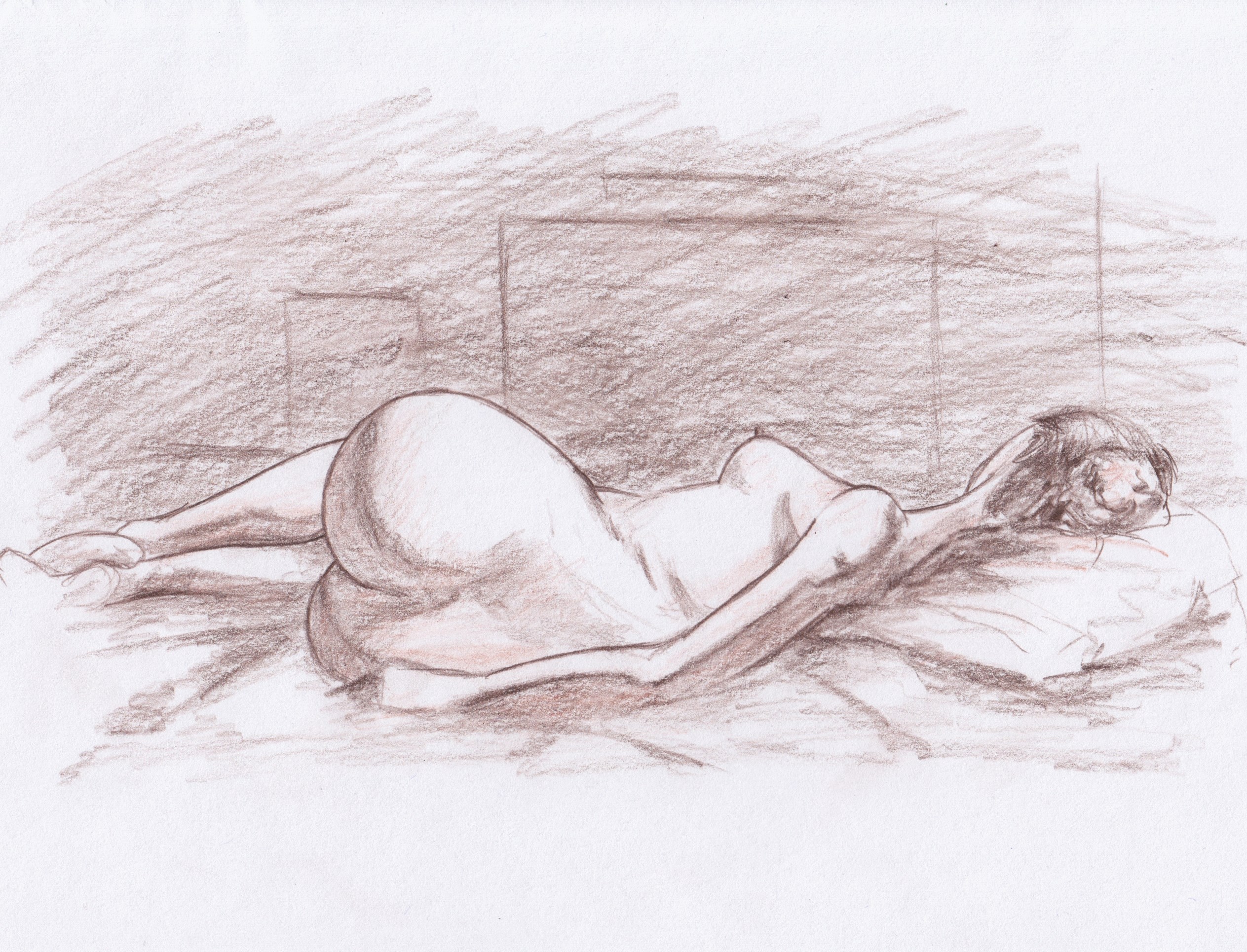 Life drawing  #26, Life model - DUFO's artwork