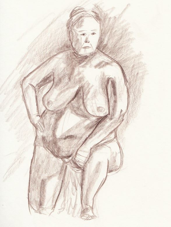 Life drawing  #3, Life model - DUFO's artwork