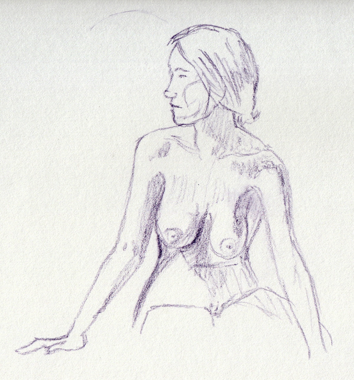 Life drawing  #34, Life model - DUFO's artwork