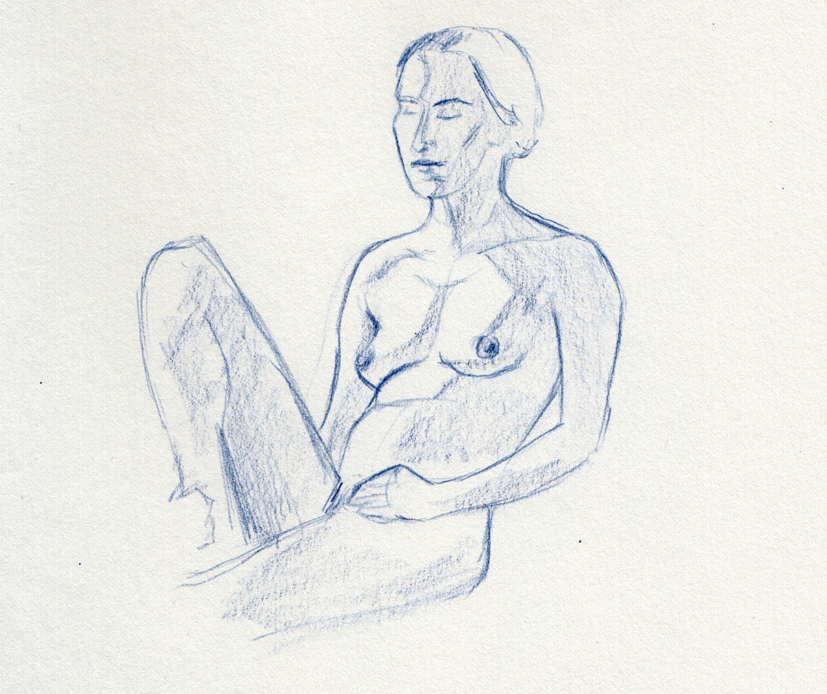 Life drawing  #37, Life model - DUFO's artwork