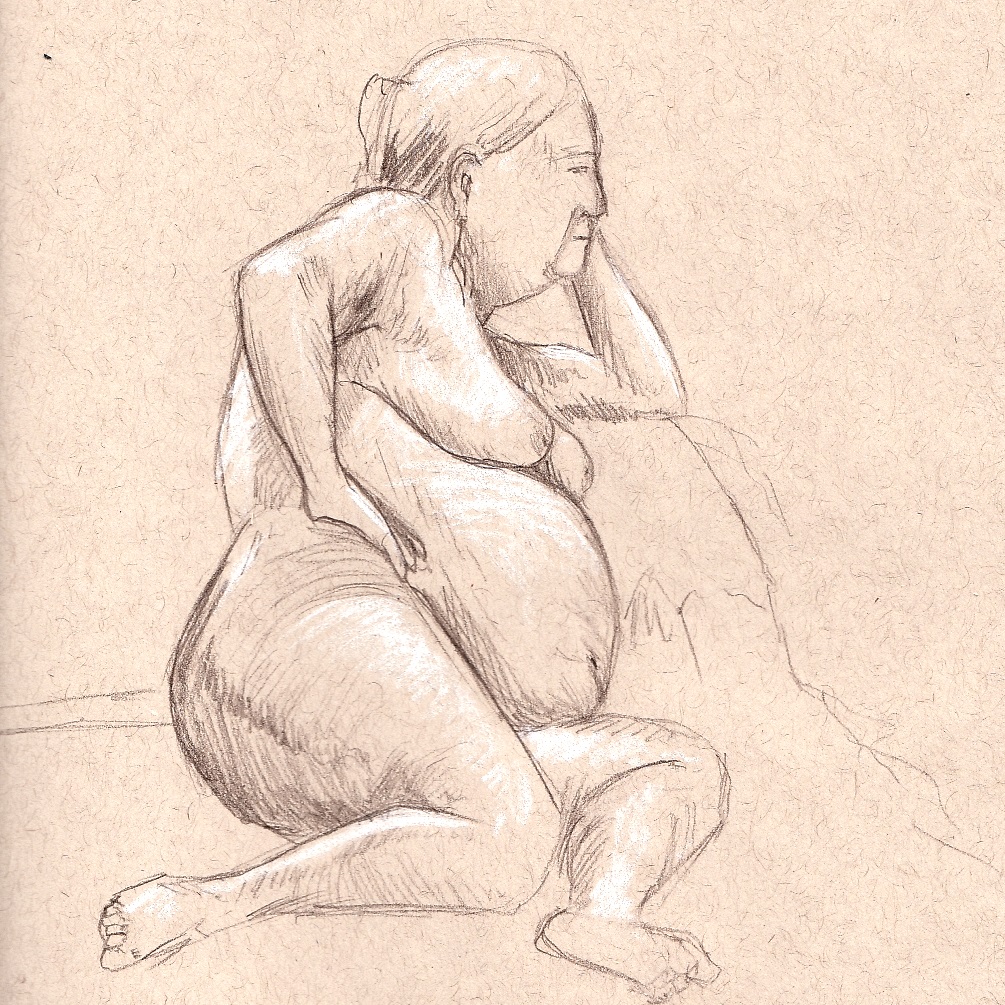 Life drawing  #4, Life model - DUFO's artwork