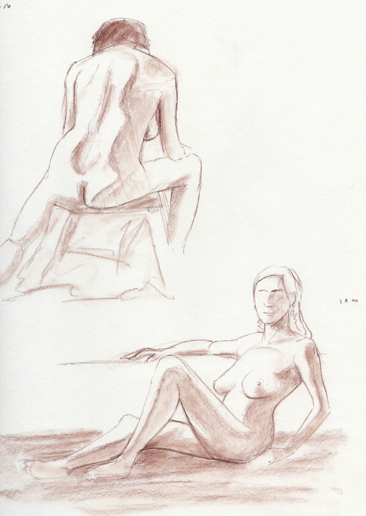 Life drawing  #40, Life model - DUFO's artwork