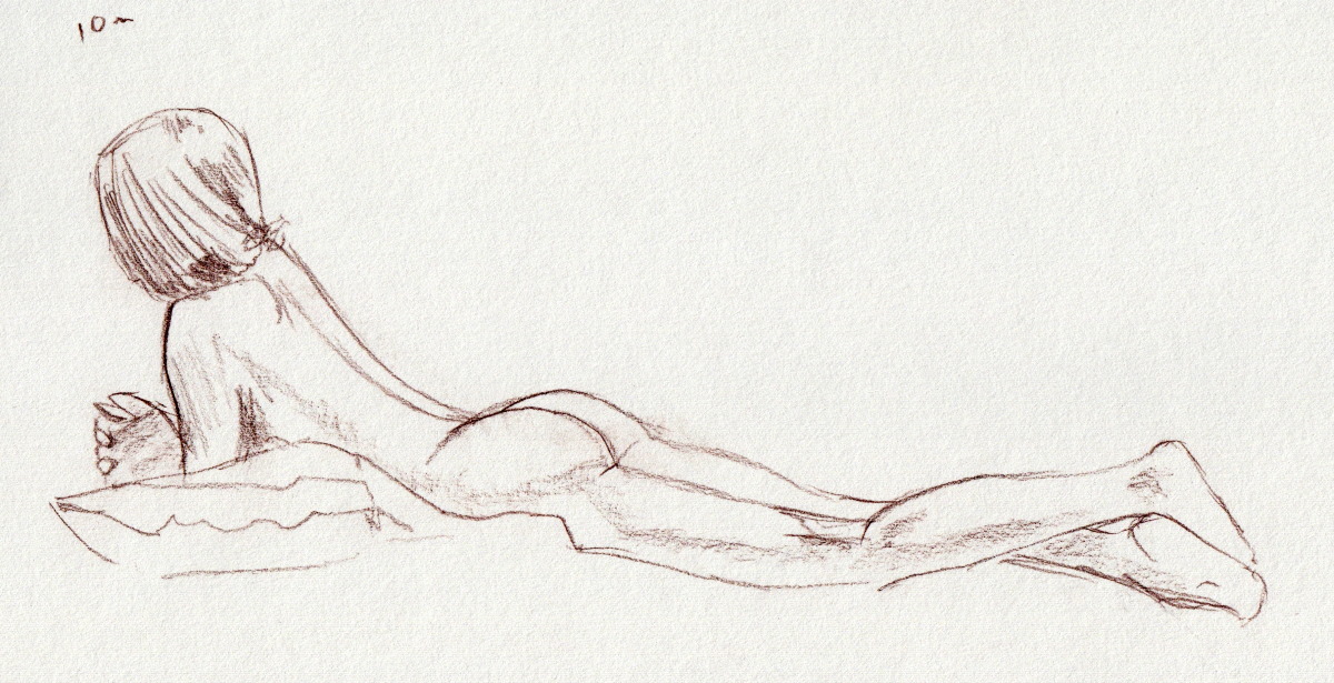 Life drawing  #45, Life model - DUFO's artwork