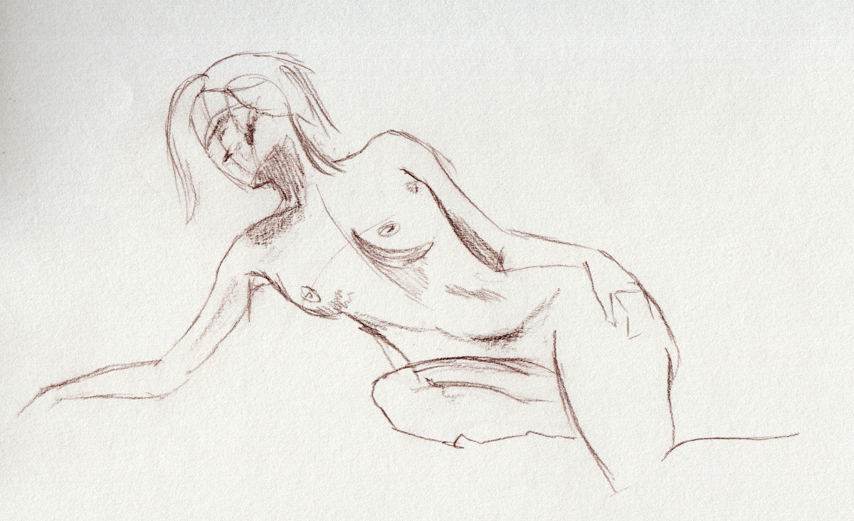 Life drawing  #49, Life model - DUFO's artwork