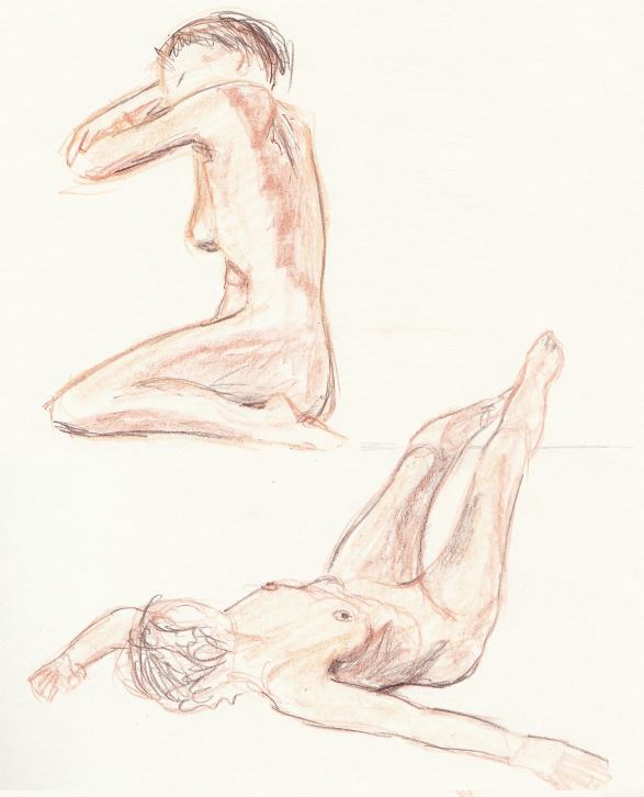 Life drawing  #5, Life model - DUFO's artwork