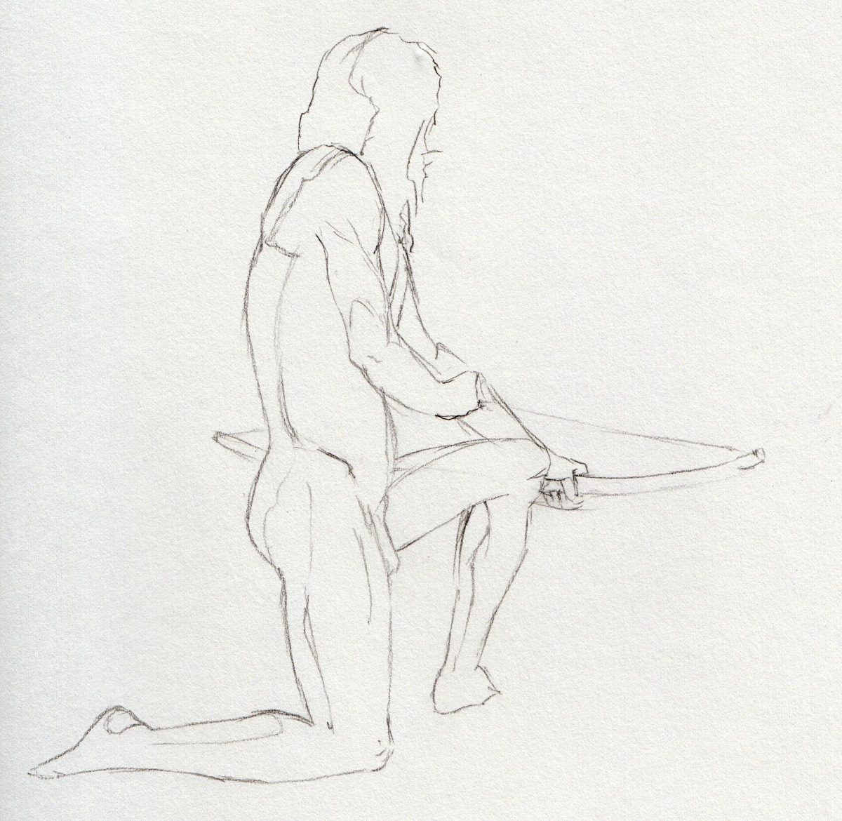 Life drawing  #52, Life model - DUFO's artwork