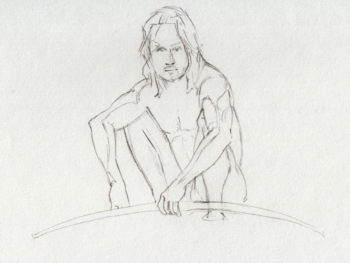 Life drawing  #54, Life model - DUFO's artwork