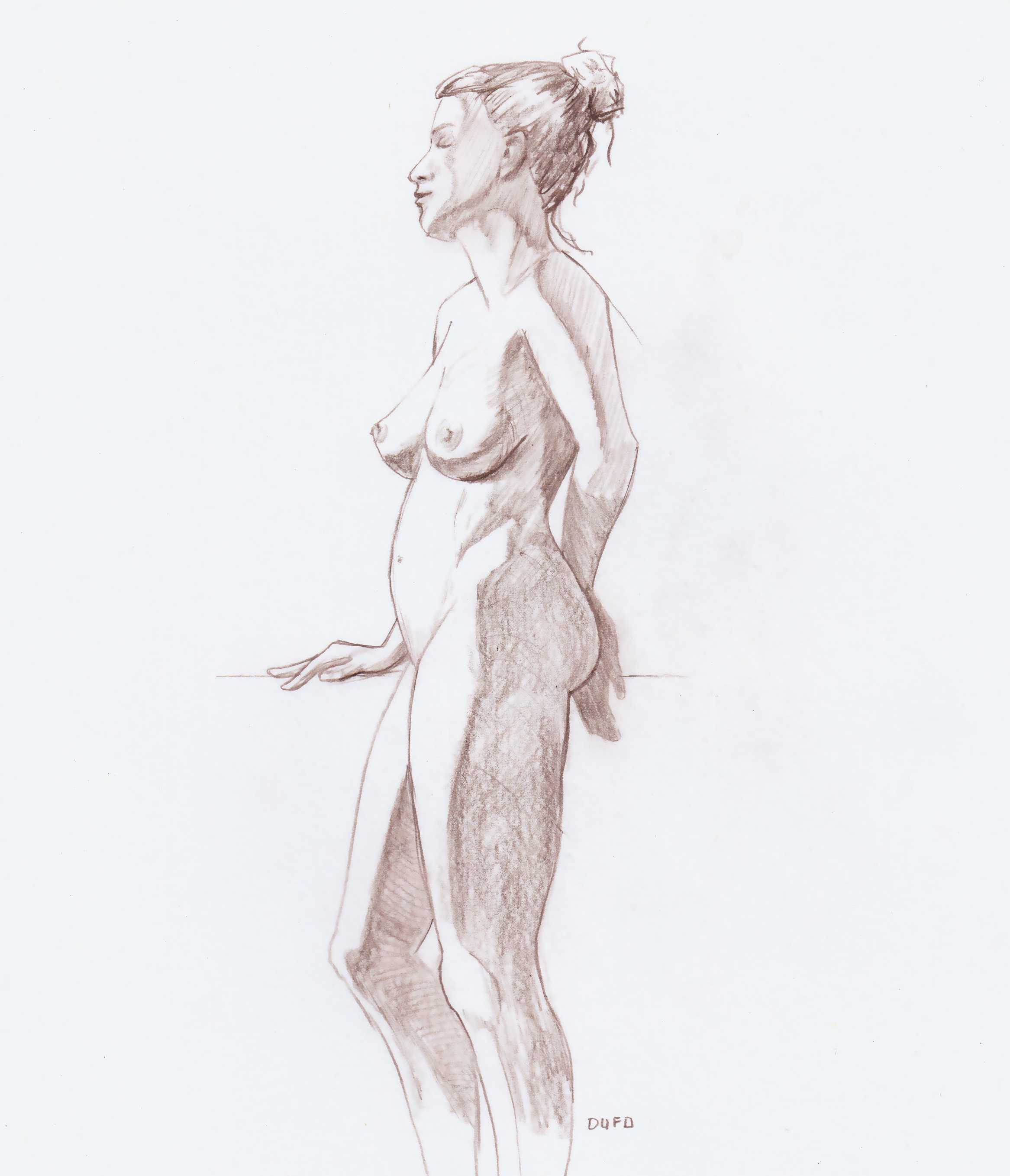 Life drawing  #60, Life model - DUFO's artwork