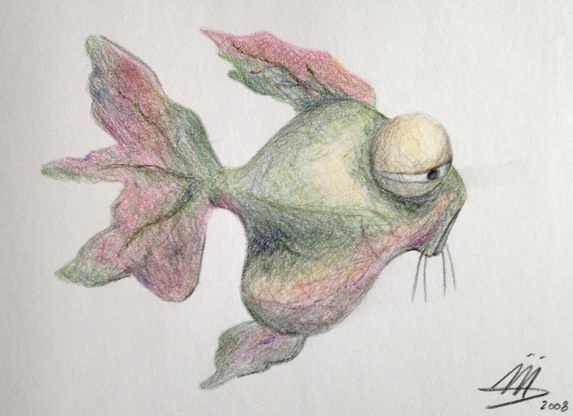Reinvented Reality #9, Big eyes' fish - DUFO's artwork